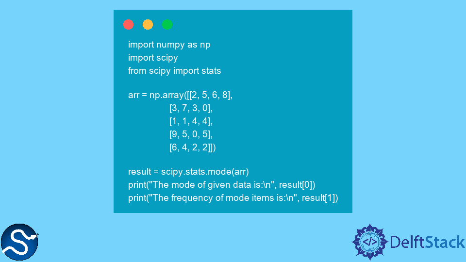 SciPy scipy.stats.mode Function