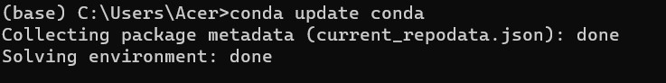 conda update package conda update package