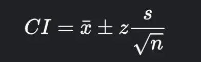 Confidence Interval Formula