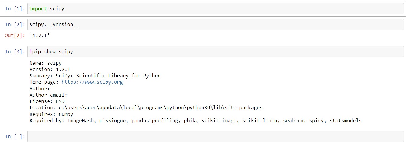 Check SciPy Version | Delft Stack