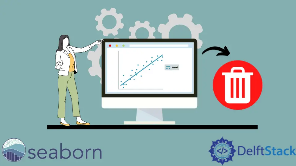 Rimuovi la legenda da Seaborn Plots in Python