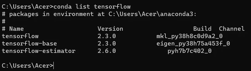 Version of TensorFlow