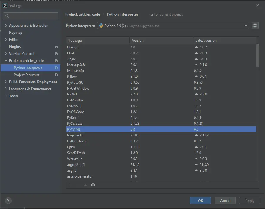 在 Pycharm 中安装 Tkinter