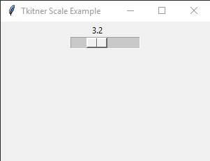 Tkinter 教程 - Scale 控制元件