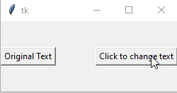Cómo actualizar el texto del botón Tkinter