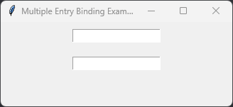 Binding to Multiple Widgets in Tkinter