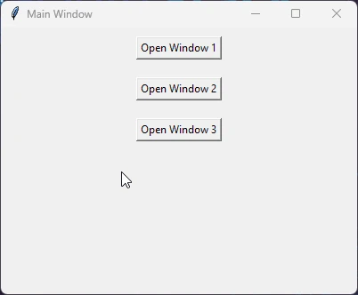 Create a new window with a button in Tkinter - Handling Multiple New Windows