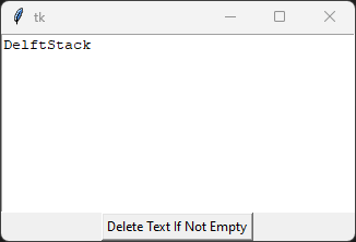 Clear Tkinter text box widget - Deleting Text Programmatically