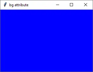 Comment définir la couleur d&rsquo;arrière-plan de Tkinter - attribut bg