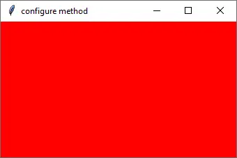 How to set Tkinter Background Color - configure method