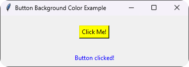 How to set Tkinter Background Color of Buttons and Other Widgets