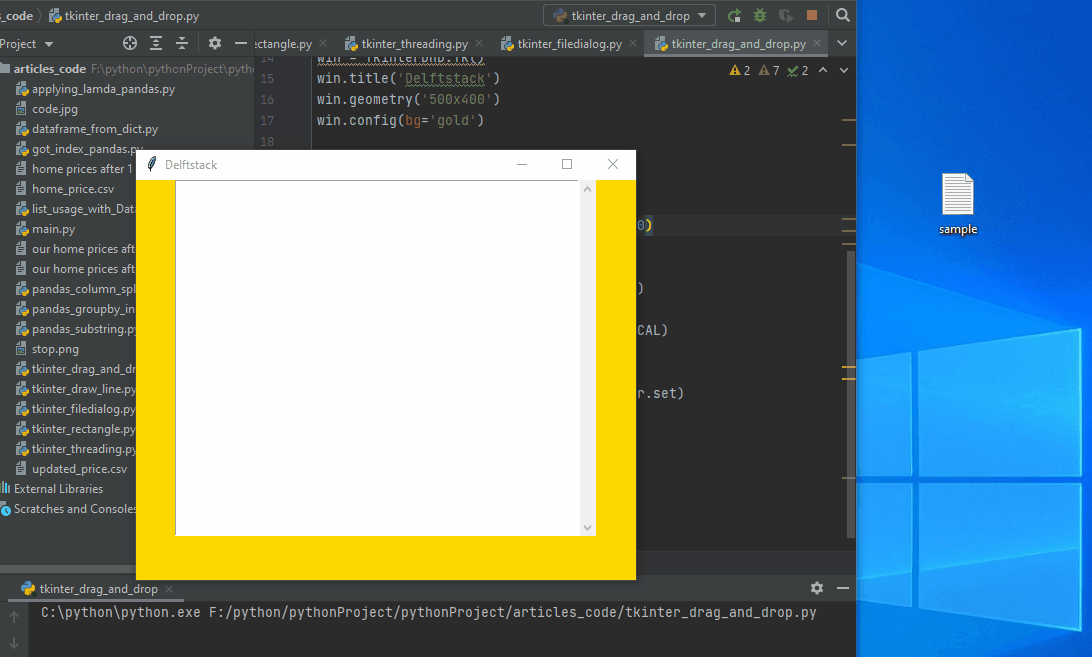 drag and drop in text widget