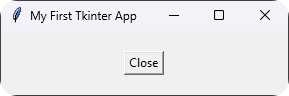 My First Tkinter Application