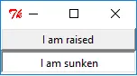 Tkinter Tutorial 라디오 버튼 Raised and Sunken