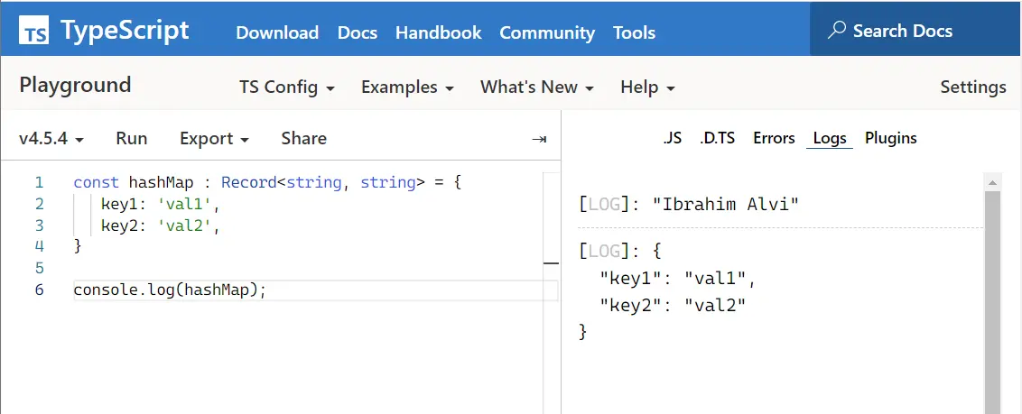 在 TypeScript 中使用記錄型別建立 Hashmap 或字典