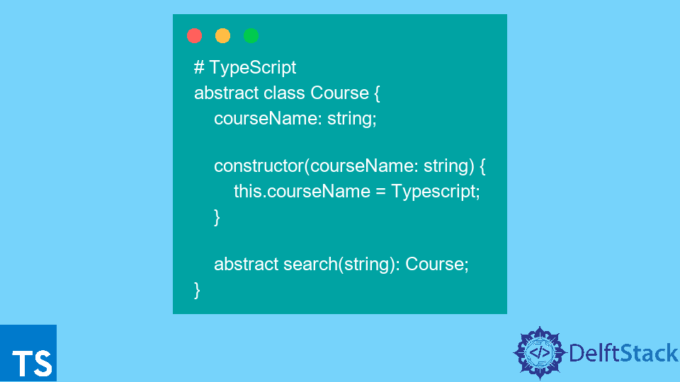 Méthode abstraite dans TypeScript