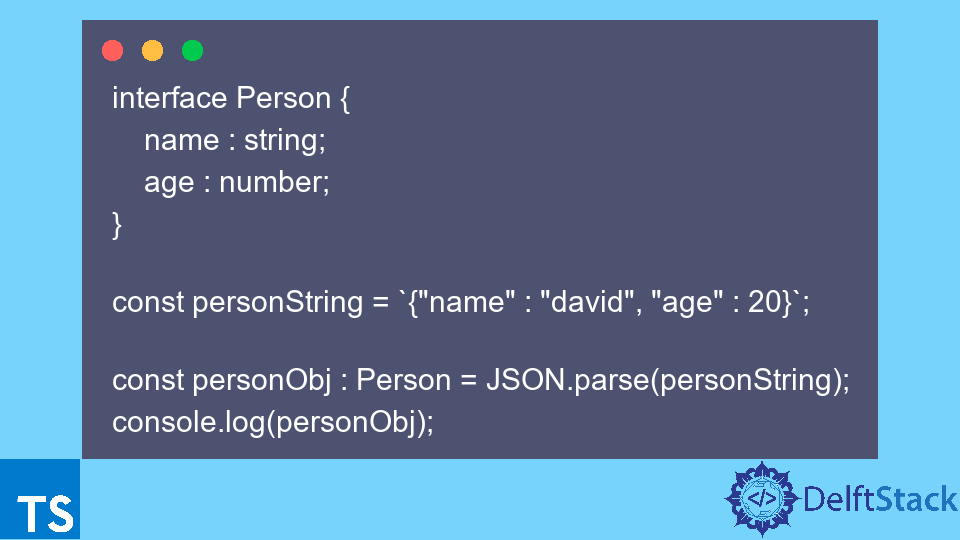 在 TypeScript 中解析 JSON 字符串