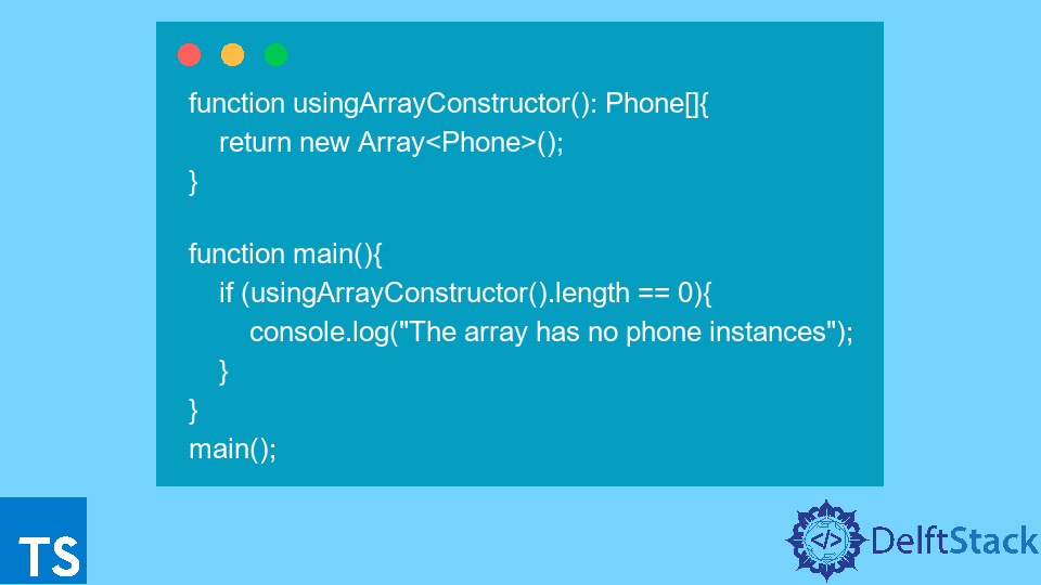 Create an Empty Array in TypeScript