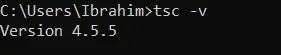 Check the Current Version of TypeScript