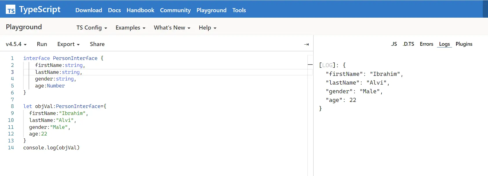 define Hashmap or Dictionary interface in TypeScript with specific values