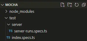 folder structure for testing with mocha in typescript