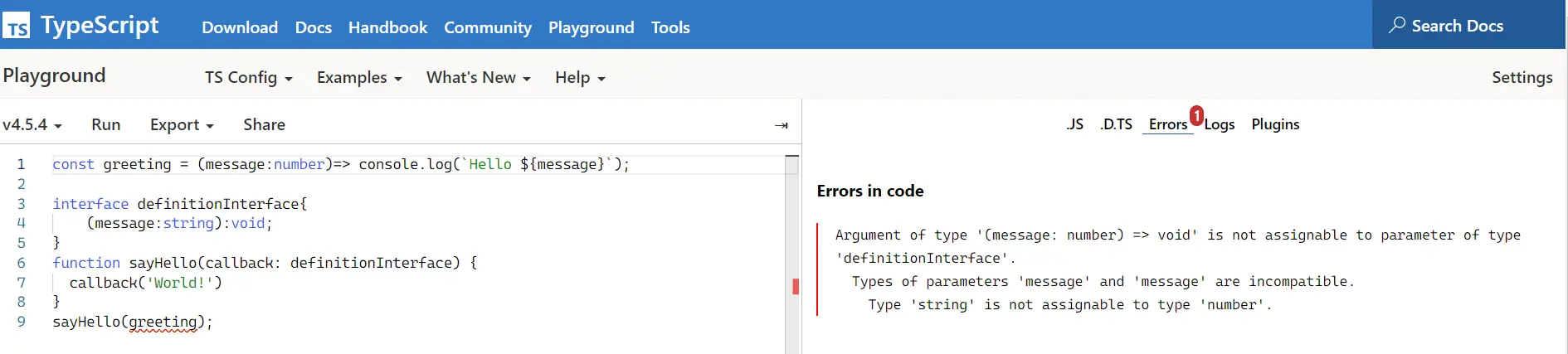 Use of Interface for Callback Type2