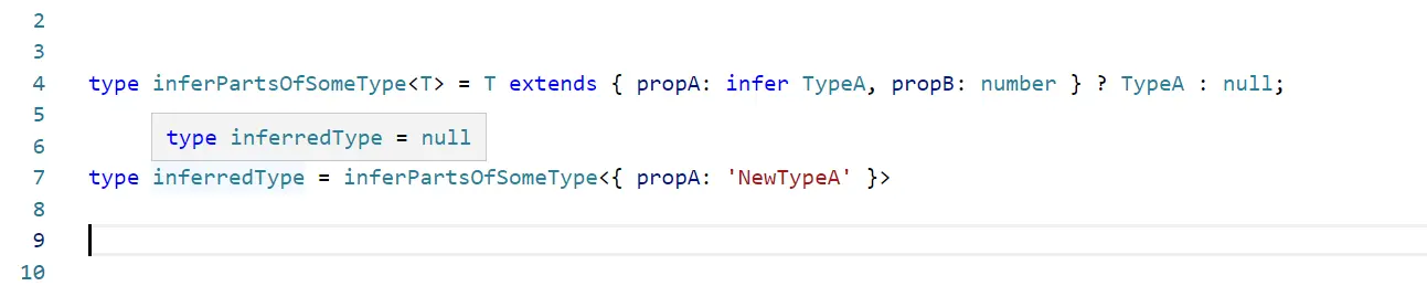 Typescript Infer - Output 9