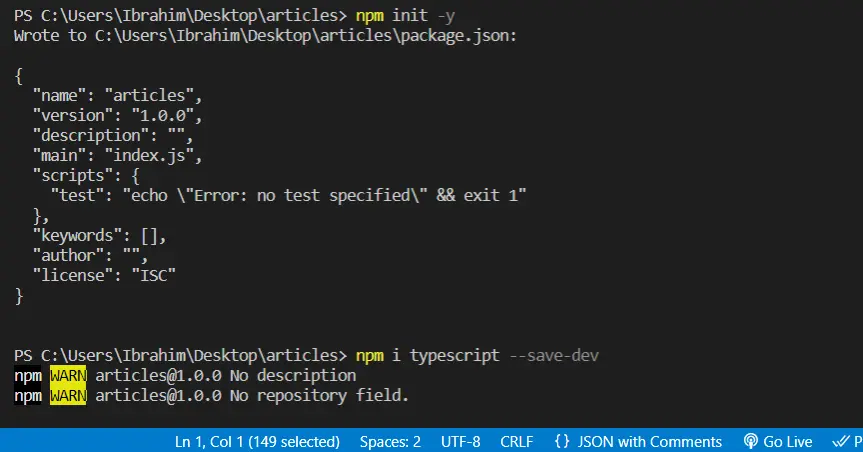 UUID de TypeScript - Salida 1