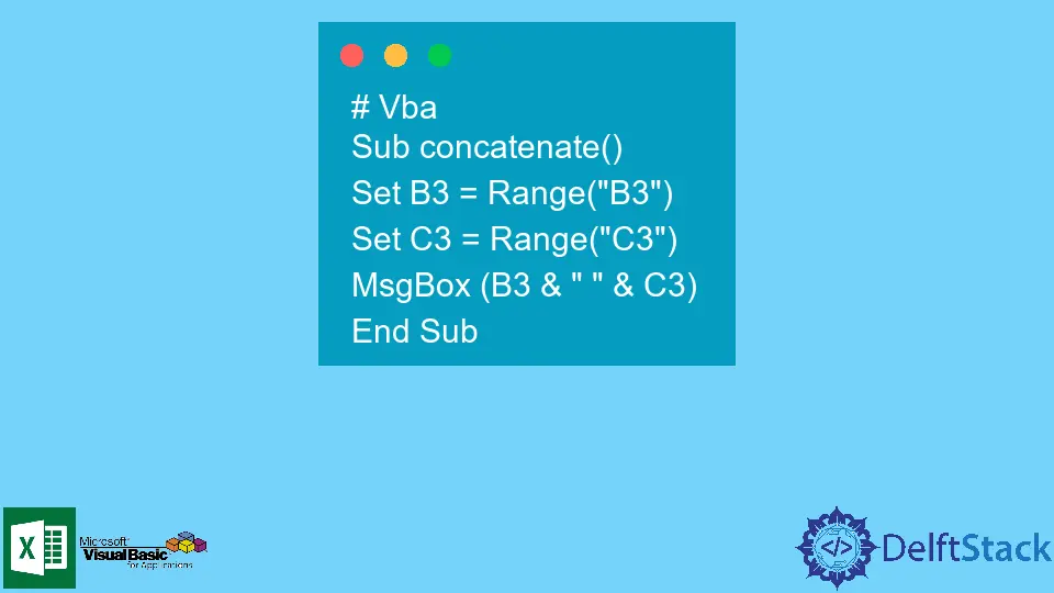 How to Concatenate String in VBA