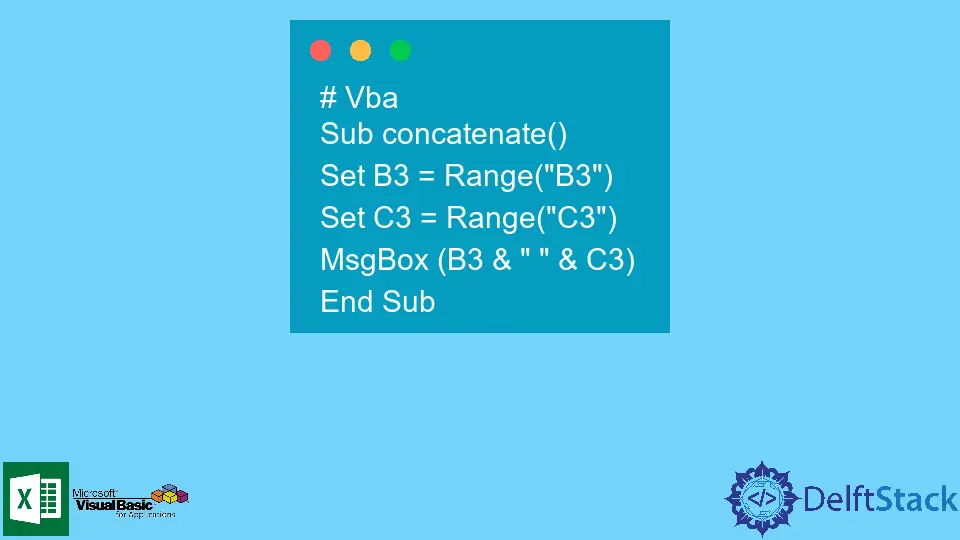 Concatenar cadena en VBA