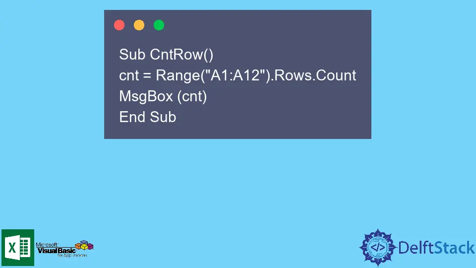 How to Count Rows in VBA