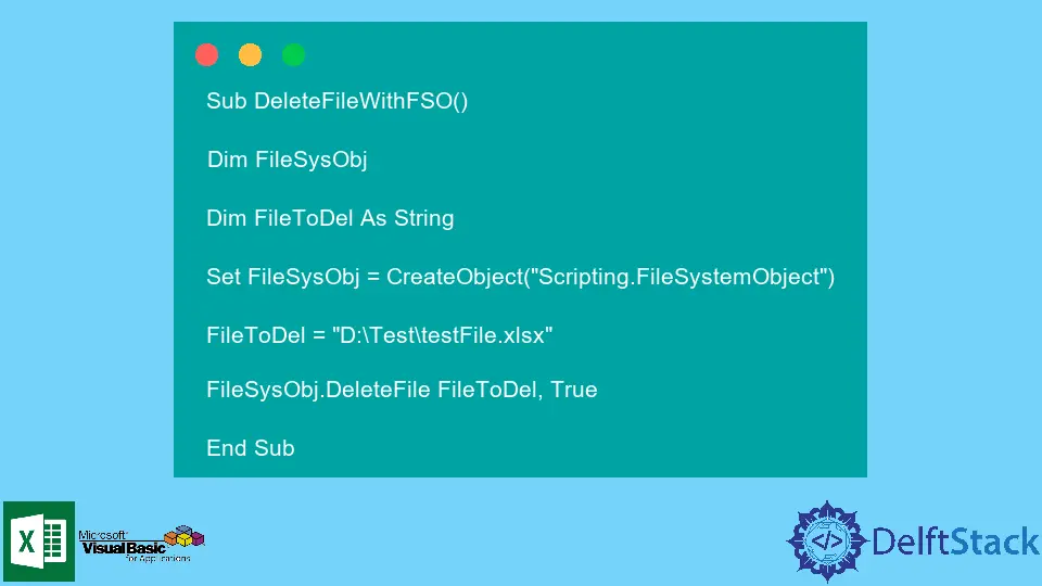 How To Delete File In VBA Delft Stack