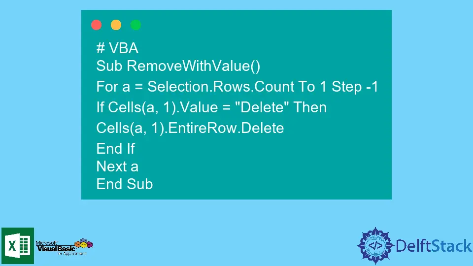 How to Delete a Row in VBA