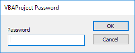 box for password