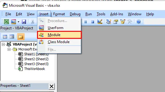 VBA の列をカウントするための新しいマクロを作成する