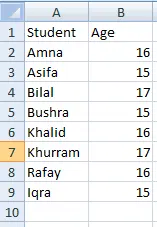 demo data for counting rows in VBA