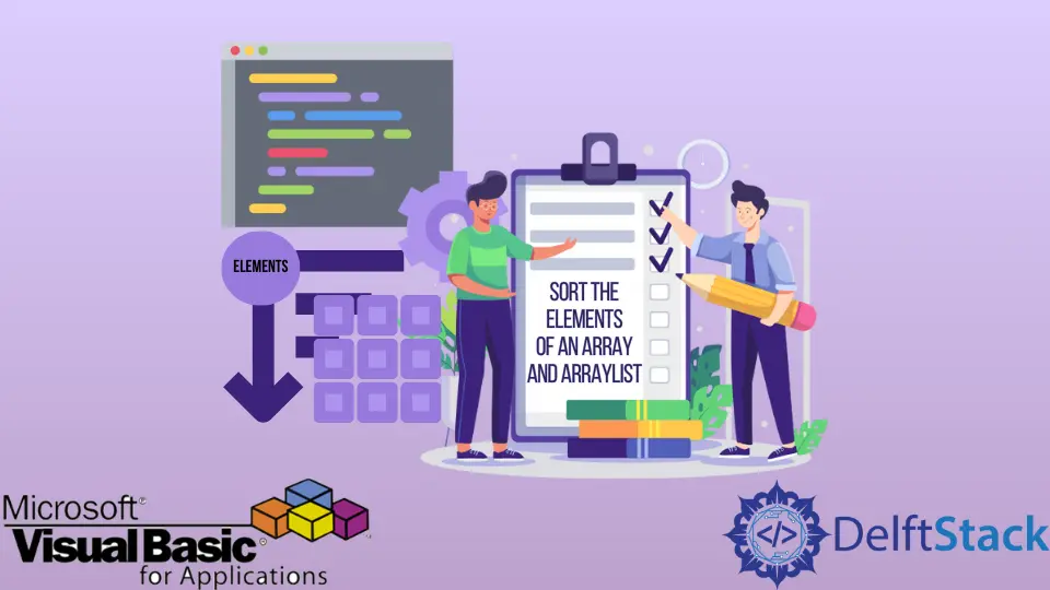 How to Sort the Elements of an Array and Arraylist in VBA