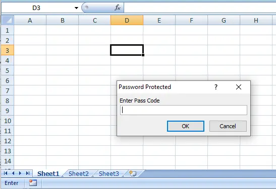 VBA での実行からの保護