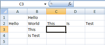 selecting a single cell in using offset in VBA