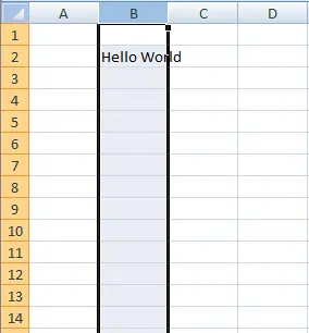 VBA で列を選択する