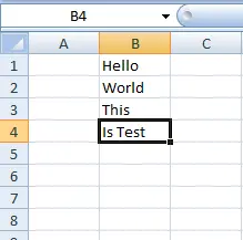 VBA の列の空でない最後のセルを選択する