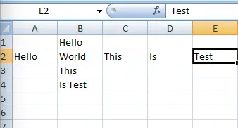 VBA の行の空でない最後のセルを選択する