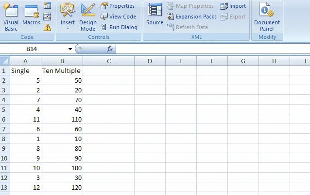 保存されたマクロを使用して VBA で並べ替え