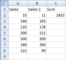 La función Sum en VBA