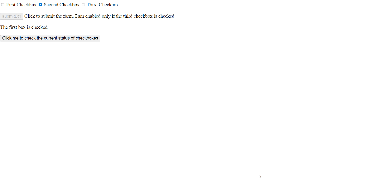 Is checkbox checked with direct DOM operations