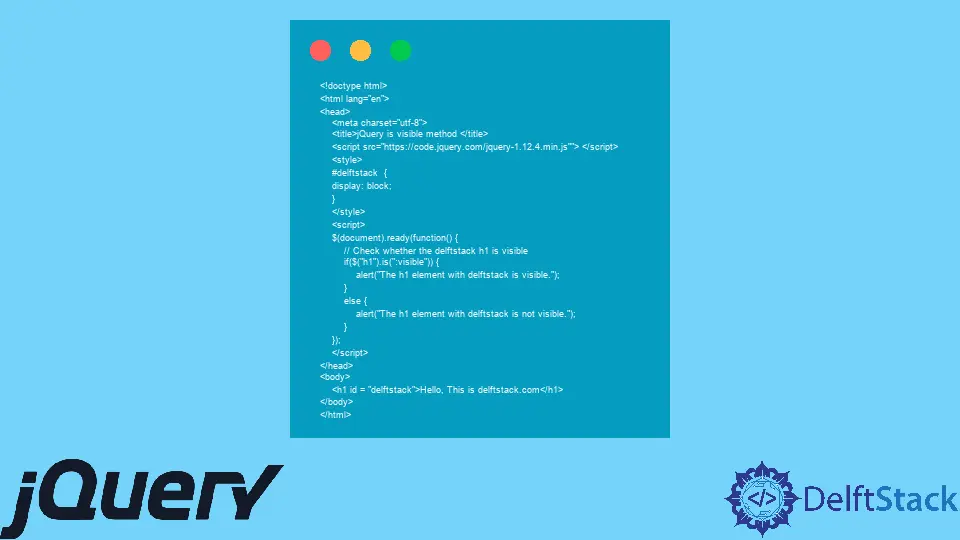 is(:visible) en jQuery