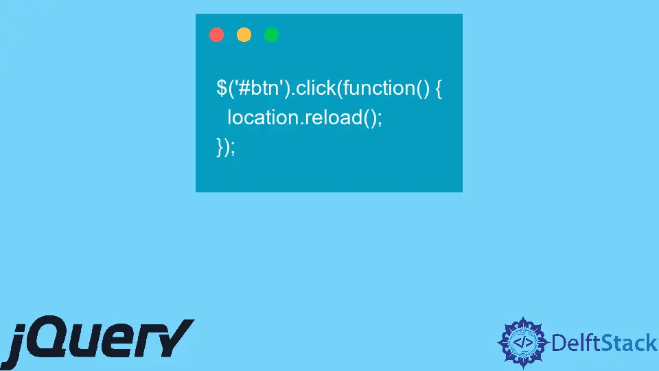 Actualizar la página en jQuery