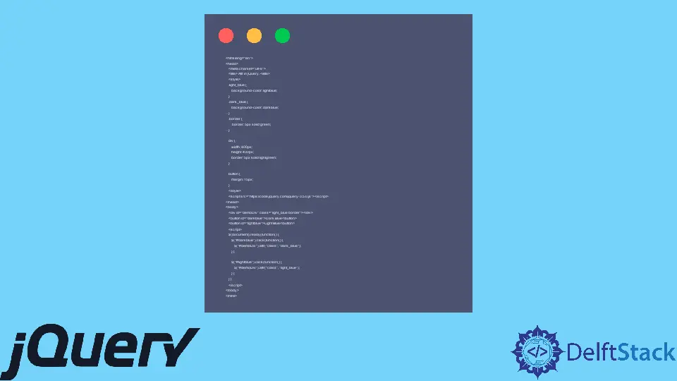 Clase de reemplazo de jQuery