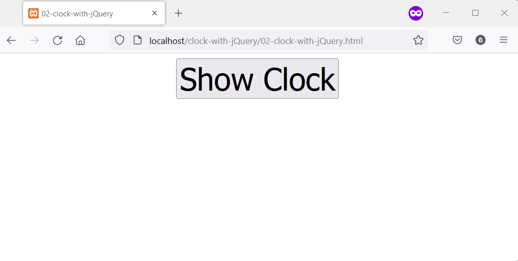 Clock in jQuery