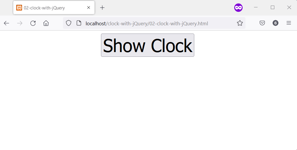 Reloj en jQuery